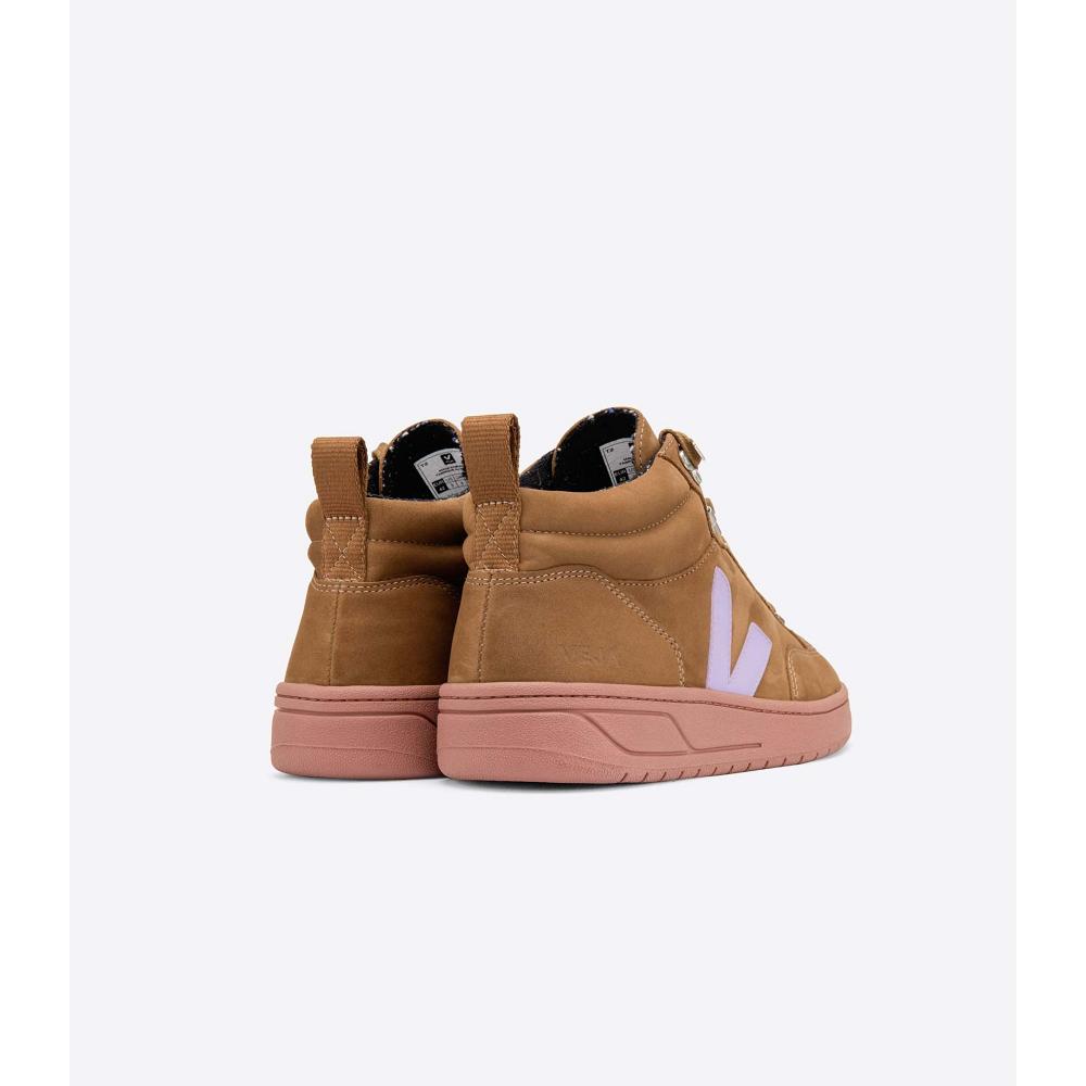 Veja RORAIMA NUBUCK Women's High Tops Coffee | NZ 358LIS